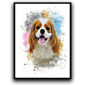 Custom Pet Portraits - Watercolor Canvas Art