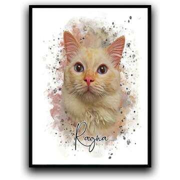 Custom Pet Portraits - Watercolor Canvas Art