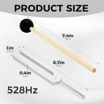 528 Hz Tuning Fork for Healing - Professional Tuning Forks For Healing Set With Frequency Healing De...