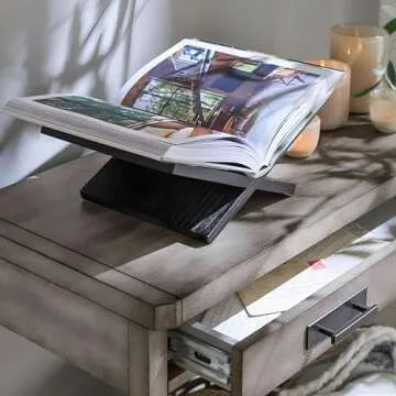 Honygebia Solid Wood Book Stand - Elegant Display Holder
