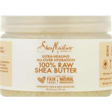 SheaMoisture All-Over Hydration for Ultra-Healing for Dry Skin 100% Raw Shea Butter 11.5 oz