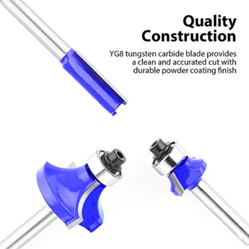 KOWOOD 24-Piece Router Bit Set for Woodworking Professionals