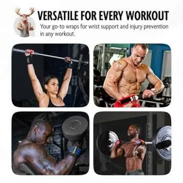 DMoose Gym Wrist Straps for Men 12 and 18 Inches Thumb Loops with Wrist Support for Workouts Powerlifting Wrist Straps for Weight Lifting Men and Women Black II