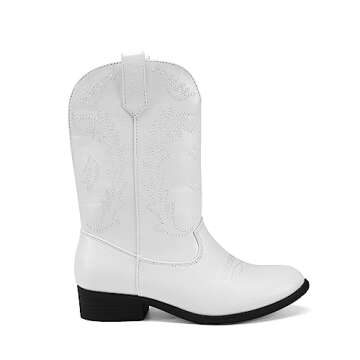 DREAM PAIRS Cowgirl Cowboy Western Boots - Stylish Comfort for Kids