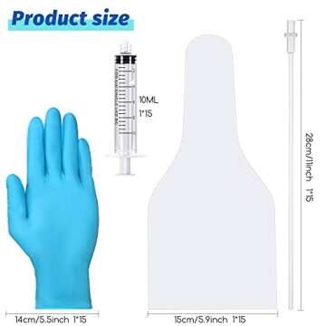 Weewooday 15 Set AI Artificial Insemination Dog Breeding Kit Canine Breeding Kit Dog Semen Collectio...