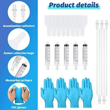 Weewooday 15 Set AI Artificial Insemination Dog Breeding Kit Canine Breeding Kit Dog Semen Collection Bag Disposable Artificial Insemination Pet Supplies (White,27.5 cm)
