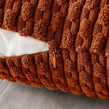 MIULEE Soft Corduroy Decorative Pillow Covers Set of 2