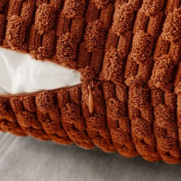 MIULEE Soft Corduroy Decorative Pillow Covers Set of 2