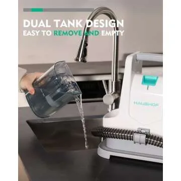 HAUSHOF Portable Carpet Spot Cleaner for Home Use
