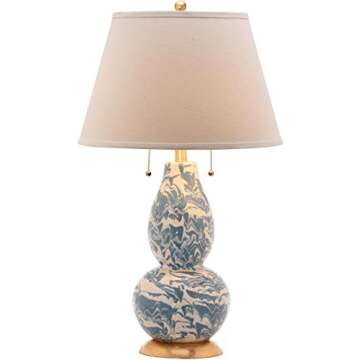 Safavieh Color Swirls Glass Table Lamps, Set of 2