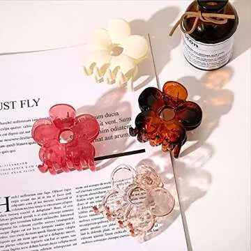 Elegant Flower Hair Claw Clips Set for Women