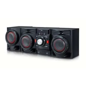 LG CM4590 XBOOM Bluetooth Audio System, Corded electric, Black