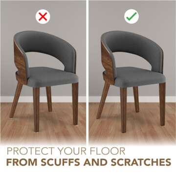 Serenelife Felt Furniture Pads for Floor Protection