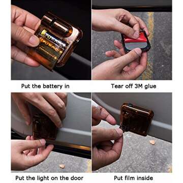 Fangfei 2X Custom Logo LED Projector Car Door Step Courtesy Welcome Lights