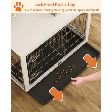 Piskyet Stylish Wooden Dog Crate Furniture for Pets