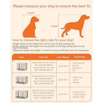 Piskyet Stylish Wooden Dog Crate Furniture for Pets
