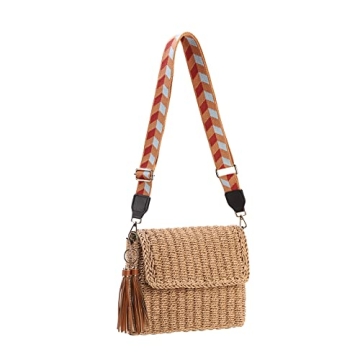 YXILEE Straw Bag Straw Purses for Women Summer Clutch Crossbody Shoulder Bags for Women Small Beach ...