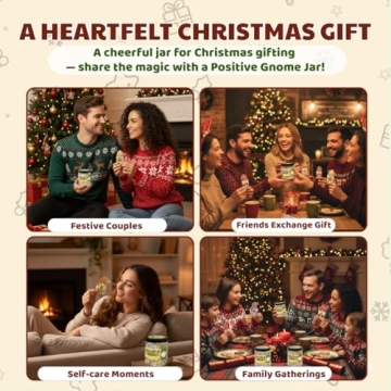 Positive Gnome Jar with 60 Inspiring Affirmation Cards