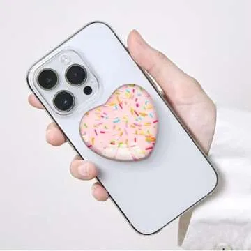 Luhoit Colorful Heart Shape Phone Grip for All Devices