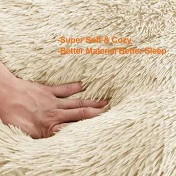 Washable Dog Round Bed Large, Donut Dog Bed Large Dog, Comfy Dog Calming Cuddler Bed