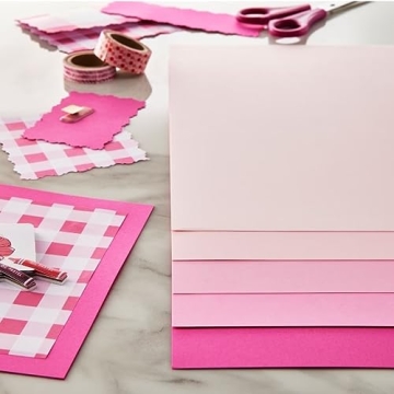 Recollections Cardstock Paper - 50 Pink Sheets 8.5x11