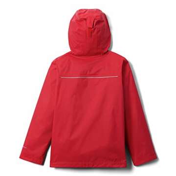Columbia Little Boy's Watertight Jacket, Waterproof & Breathable Outerwear, Mountain Red, Small