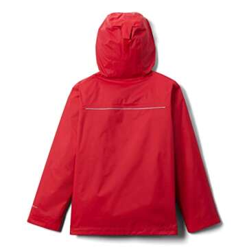Columbia Little Boy's Watertight Jacket, Waterproof & Breathable Outerwear, Mountain Red, Small