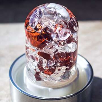 Crystal Water Bottle for Fitness with Genuine Gems