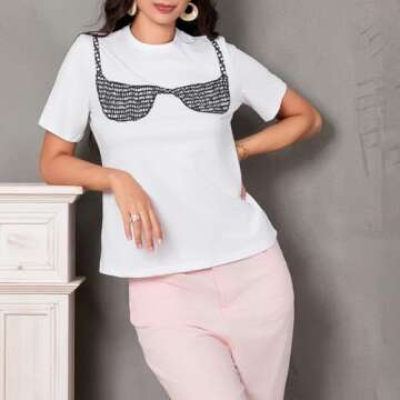 Women Oversized Graphic Tshirt Casual Fairy Bow Fruit Print Loose Baby Tee Y2k Vintage Aesthetic Sum...