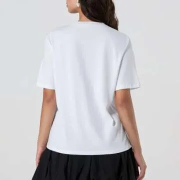 Women Oversized Graphic Tshirt Casual Fairy Bow Fruit Print Loose Baby Tee Y2k Vintage Aesthetic Summer Streetwear(E Bikini Top Black,Small