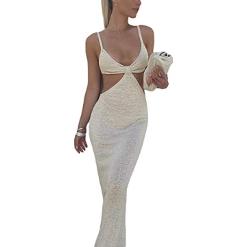 Elegant Sexy Spaghetti Strap Summer Dress for Women