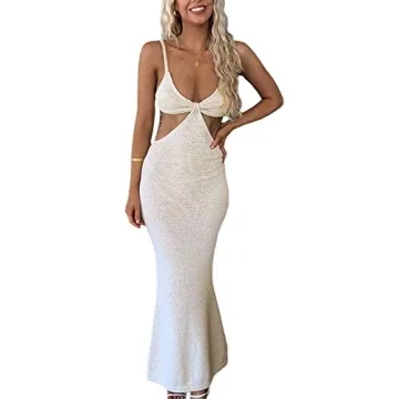 Elegant Sexy Spaghetti Strap Summer Dress for Women
