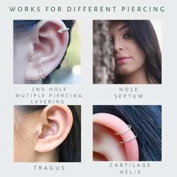 Small Gold or Silver Huggie Hoop Earrings for Women