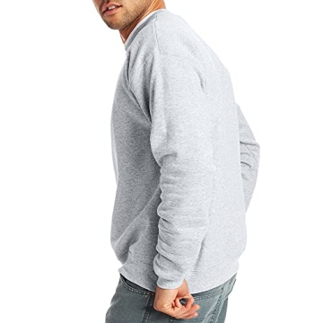 Hanes Men's EcoSmart Sweatshirt in Ash, Stylish Comfort