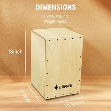 Premium Donner Cajon Box Drum – Perfect for Any Musician