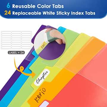 KTRIO 12 Pocket Poly Project Organizer - Ultimate School Supplies