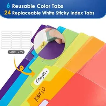 KTRIO 12 Pocket Poly Project Organizer - Ultimate School Supplies