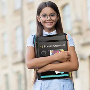 KTRIO 12 Pocket Poly Project Organizer - Ultimate School Supplies