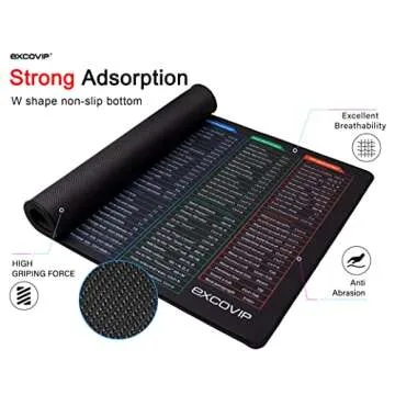 EXCOVIP Gaming Mouse Pad XXL - Ideal for Gaming & Office