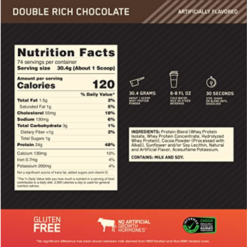 Optimum Nutrition Gold Standard Whey Protein Double Rich Chocolate