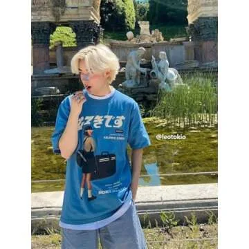 Vamtac Graphic Tees Men Streetwear Mens Shirts Graphic Mens Tshirts Graphic Oversized Graphic Tees for Men