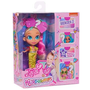 JoJo Siwa JoJo Loves Hairdorables Limited Edition Collectible Doll, Kids Toys for Ages 3 Up by Just Play