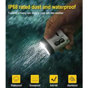 BORUIT U6 Small Flashlights Powerful 1600 Lumen, Mini EDC Flashlight USB C Rechargeable Led Pocket Clip Flash Light with Keychain Magnetic, IP68 Waterproof Lanyard