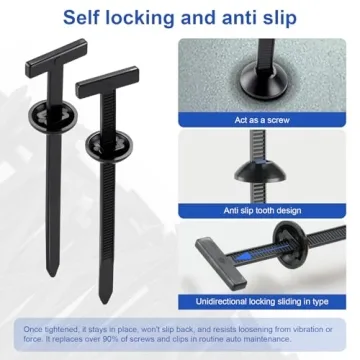 UYYE 200 Pcs Nylon Cable Tie Buckles for Car Repairs