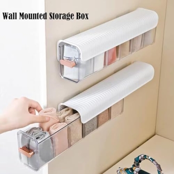 Valuetalk Drawer Underwear Organizer Wall Mount Storage Ivory