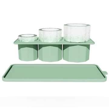 Innovative Ice Cube Tray for 40OZ Tumblers - 3 Pcs