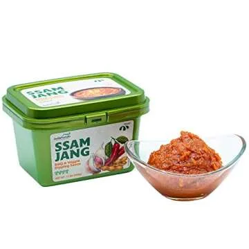 Mild Ssamjang Seasoning Sauce [ Korean Pantry ] Spicy Savory Jang Sauce with Fermented Soybean and Peppers, Perfect for Dipping [ JRND Foods] 500g