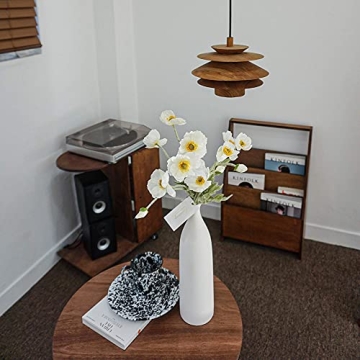 Kamang Poppy White Silk Flower - Realistic Artificial Decor