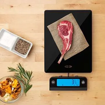 OXO Glass Food Scale with Pull Out Display for Easy Weighing