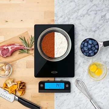 OXO Glass Food Scale with Pull Out Display for Easy Weighing